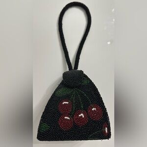 Fun cherry beaded bag